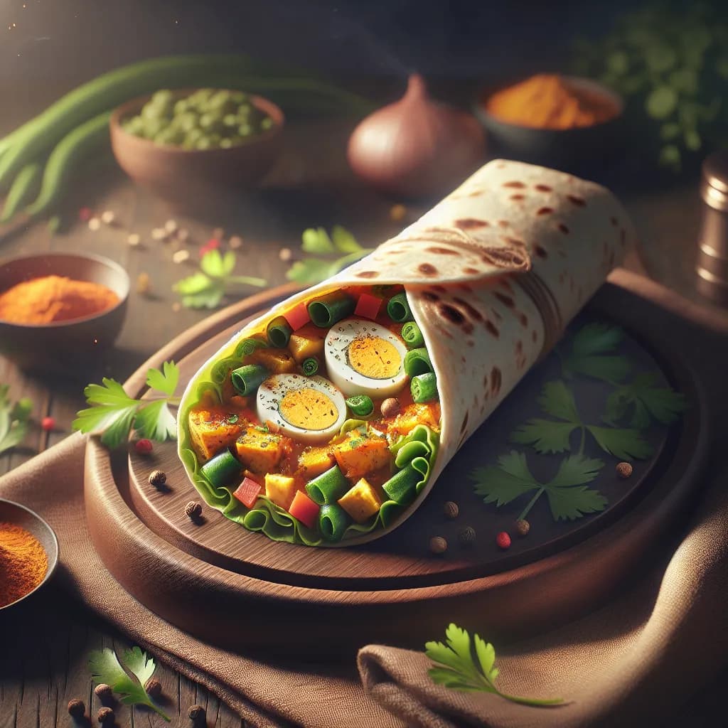 Egg Kathi Roll