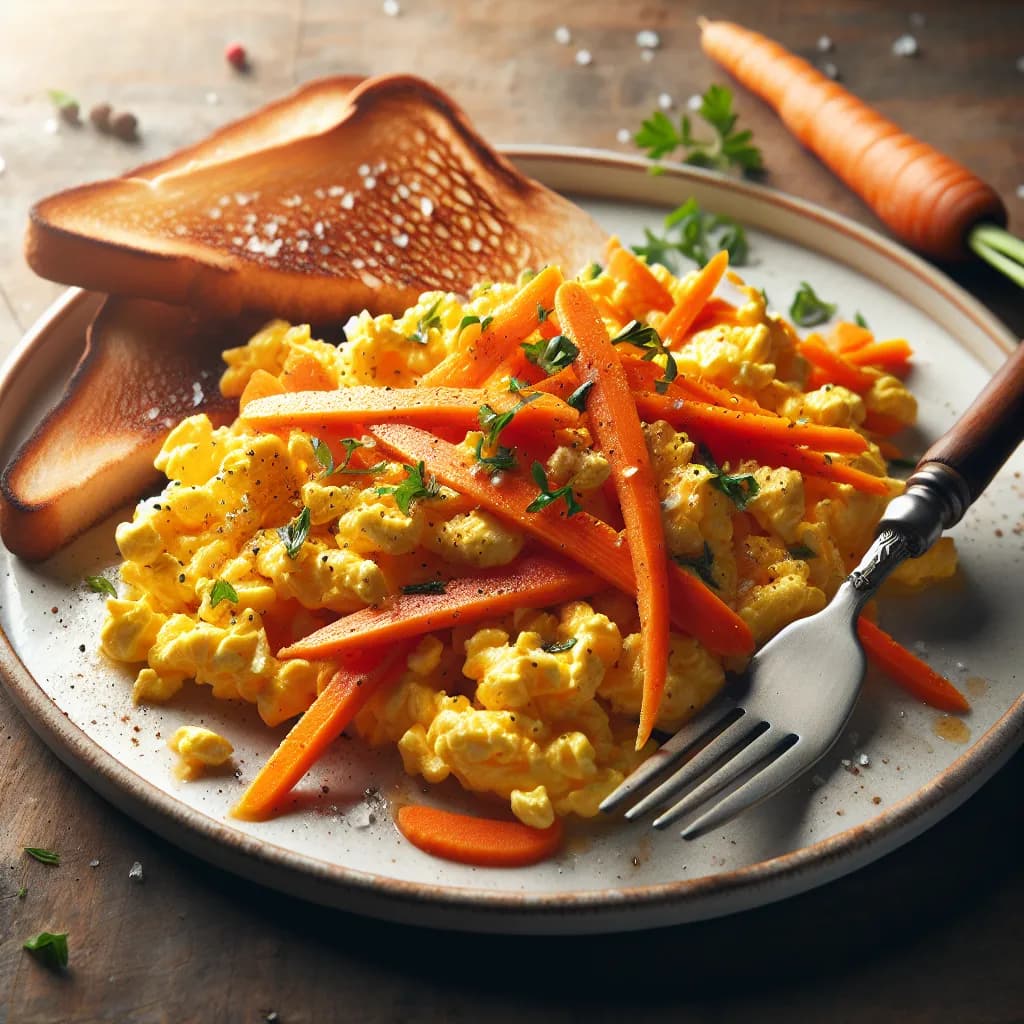Egg and Carrot Breakfast Scramble