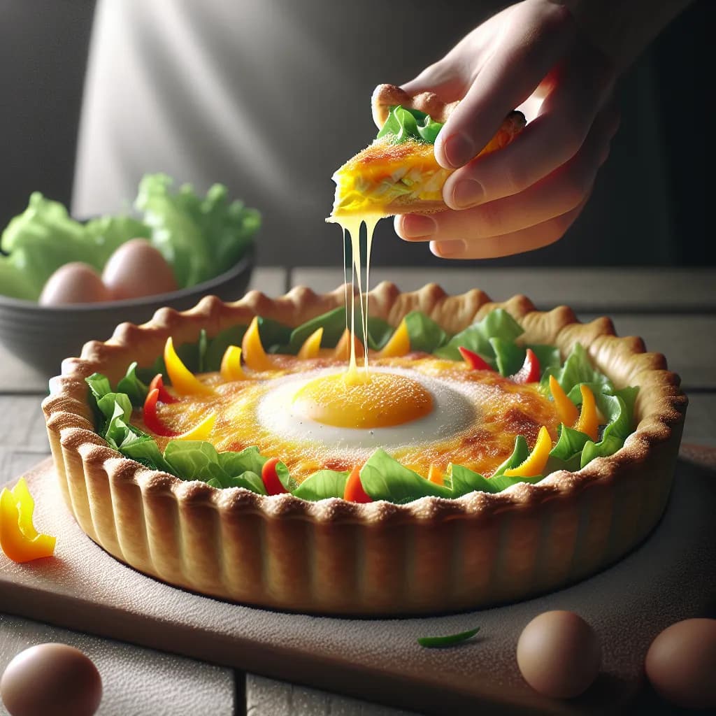 Egg and Lettuce Quiche