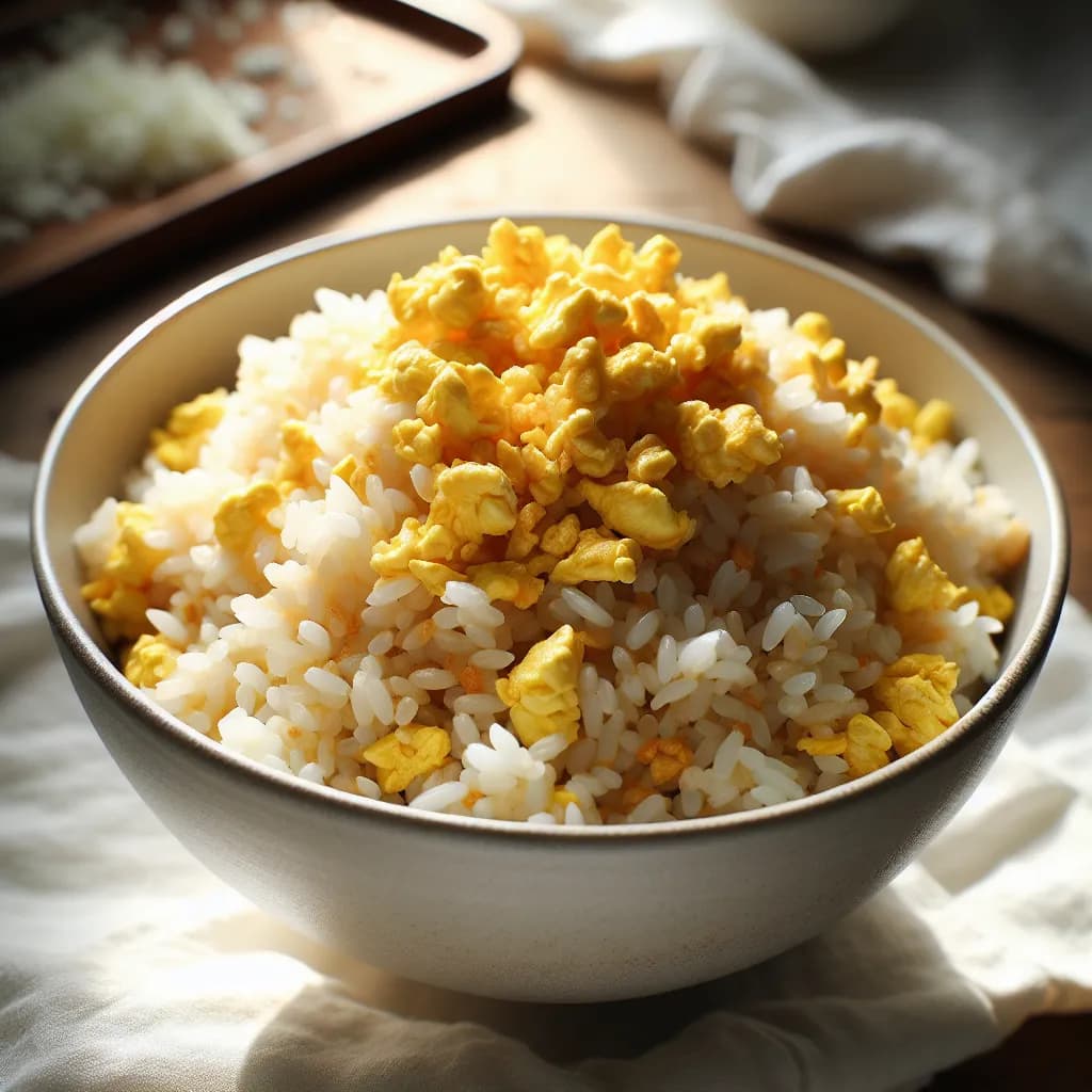 Egg and Onion Fried Rice