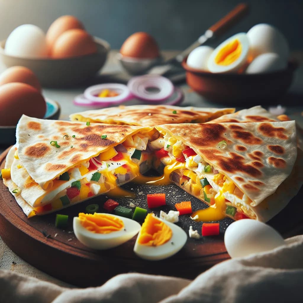 Egg and Vegetable Quesadilla