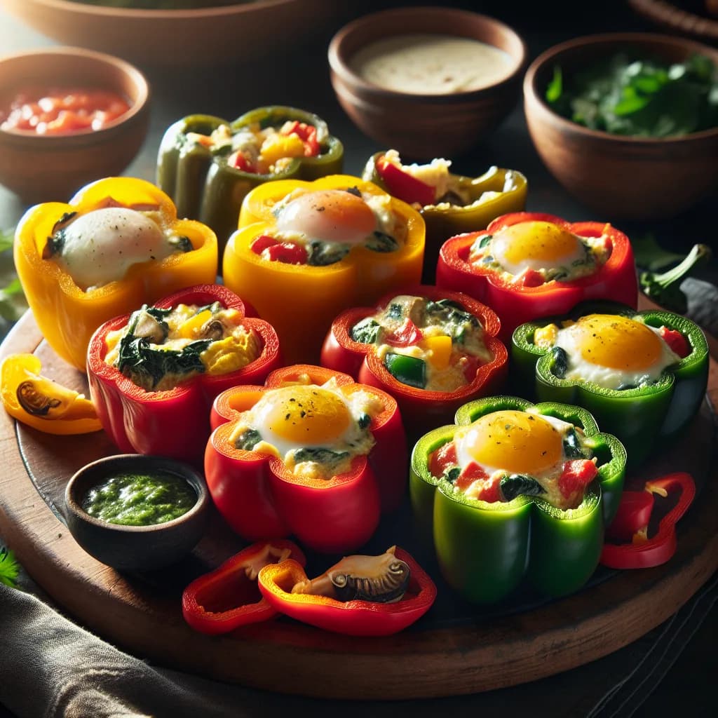 Egg and Veggie Stuffed Peppers