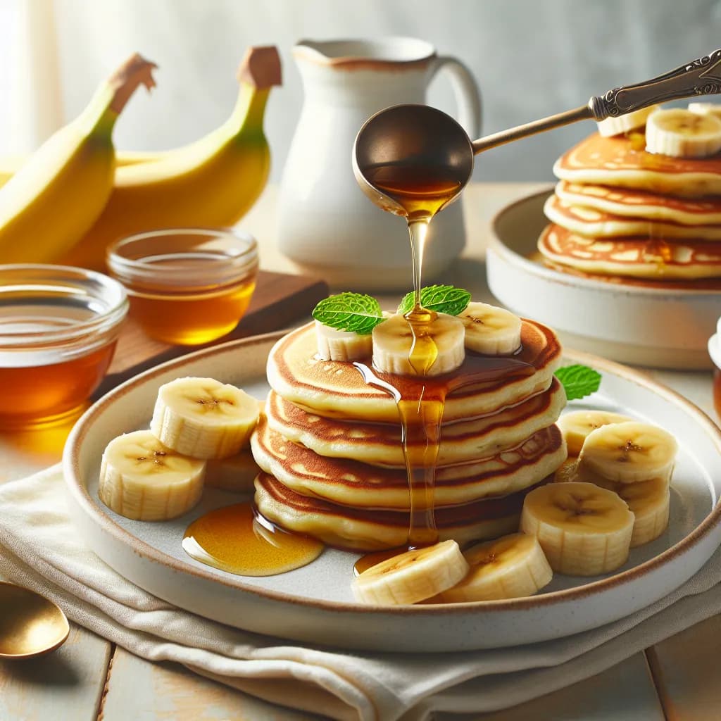 Eggless Banana Pancakes