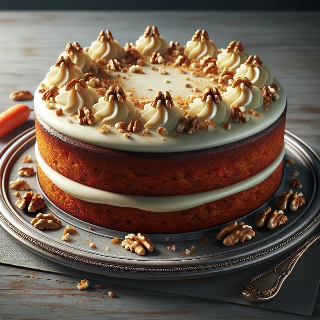 Eggless Carrot Cake