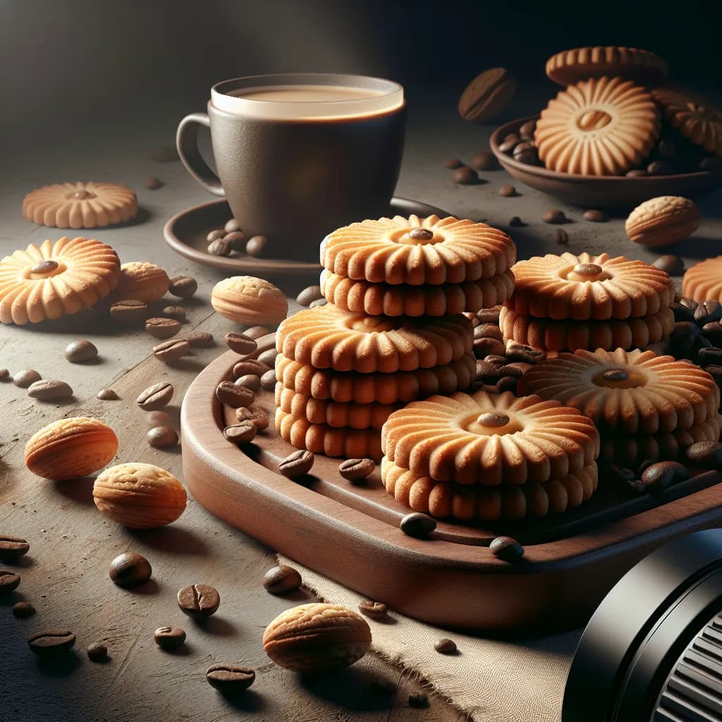 Eggless Coffee Biscuits