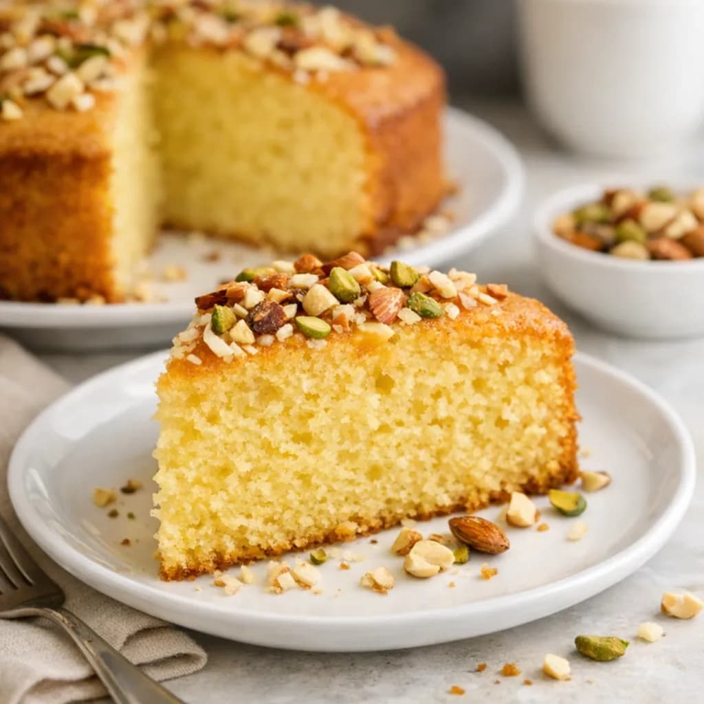 Eggless Custard Powder Cake