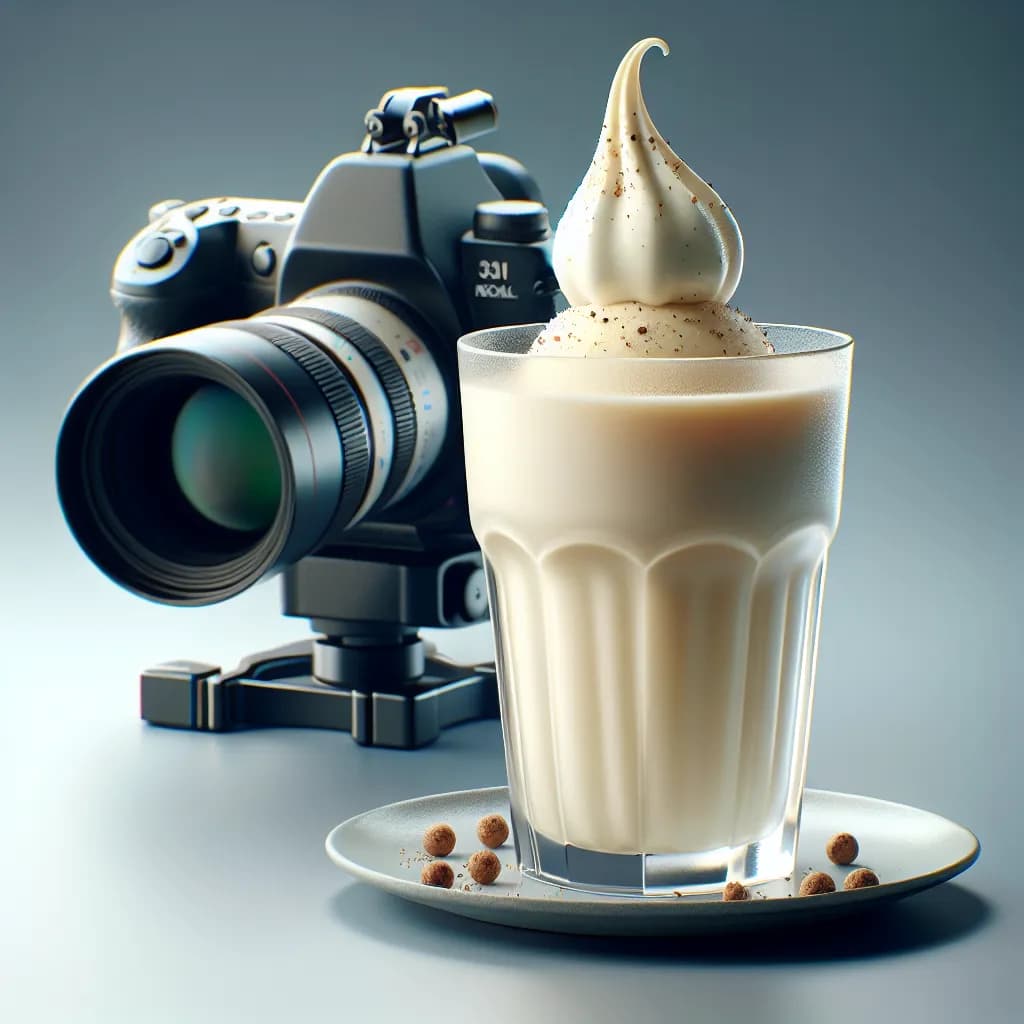 Eggnog Ice Cream Float