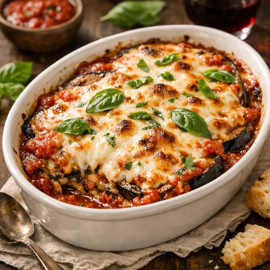 Eggplant Marinara Marsala Bake