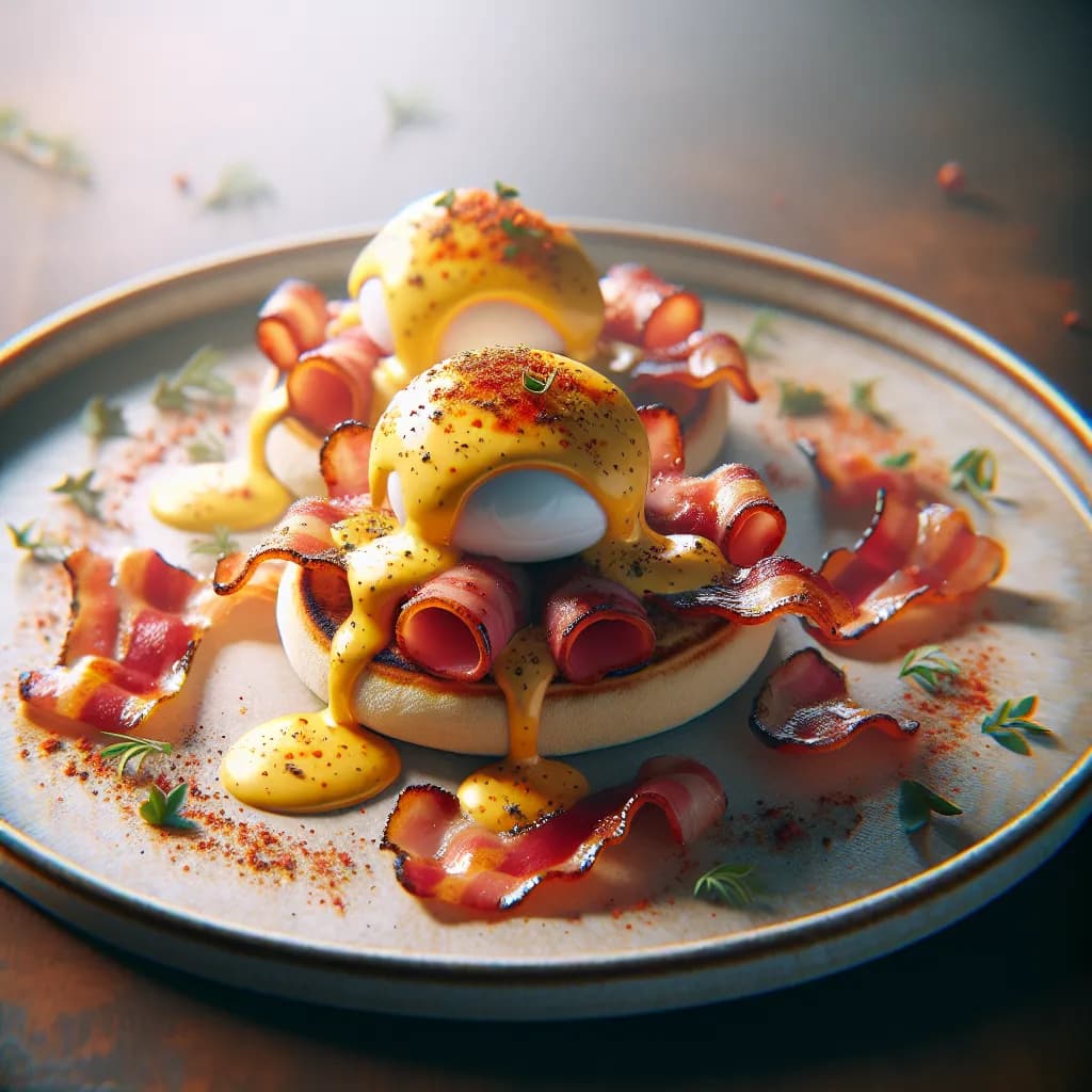 Eggs Benedict with Spicy Hollandaise