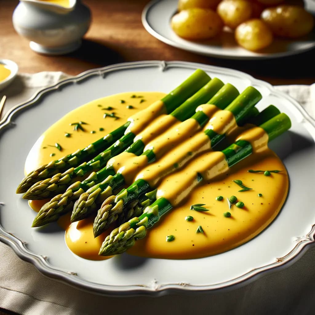 Ei-Sauce mit Spargel