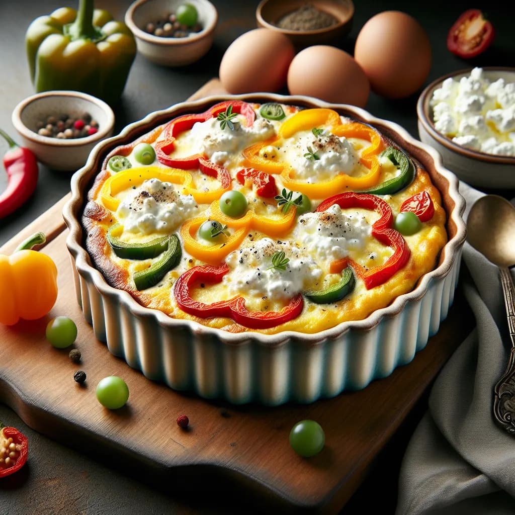 Eier-Paprika-Topfen Auflauf