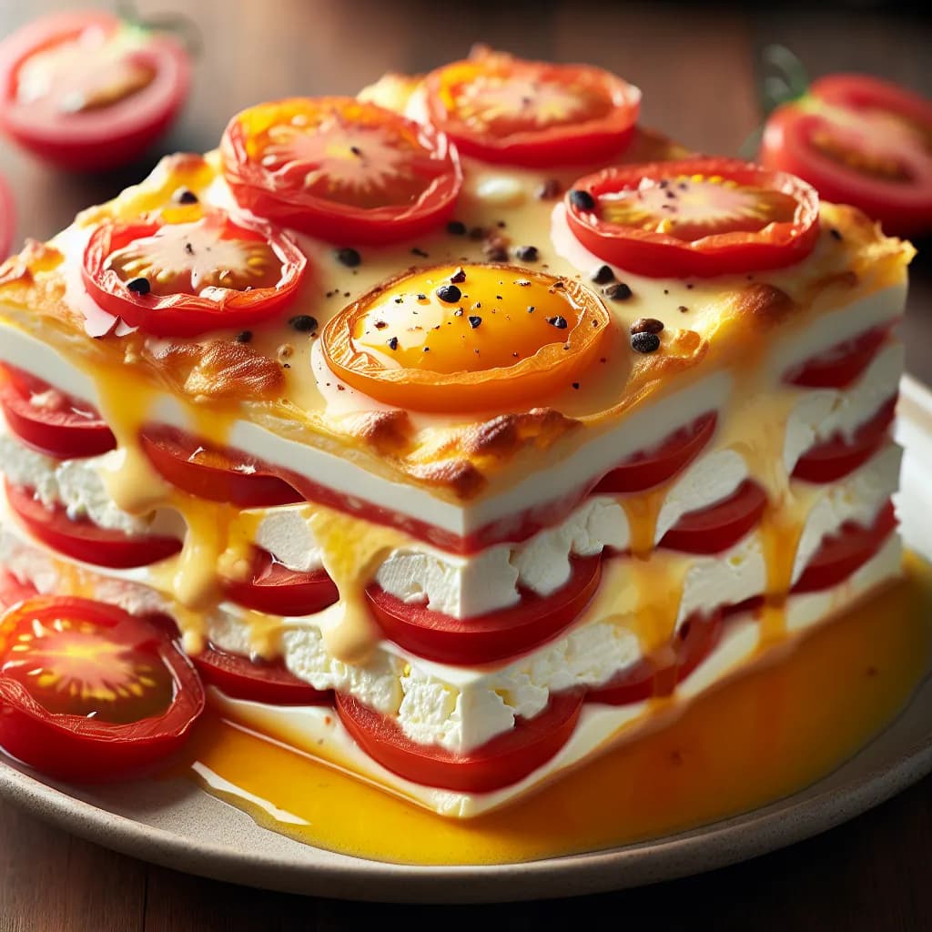 Eier-Tomaten-Quark-Auflauf
