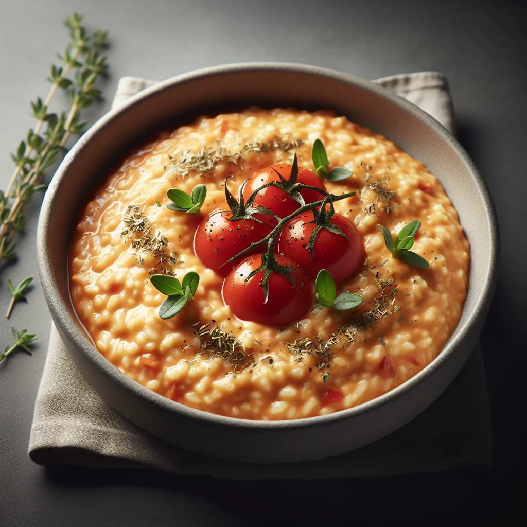 Einfaches Tomatenrisotto