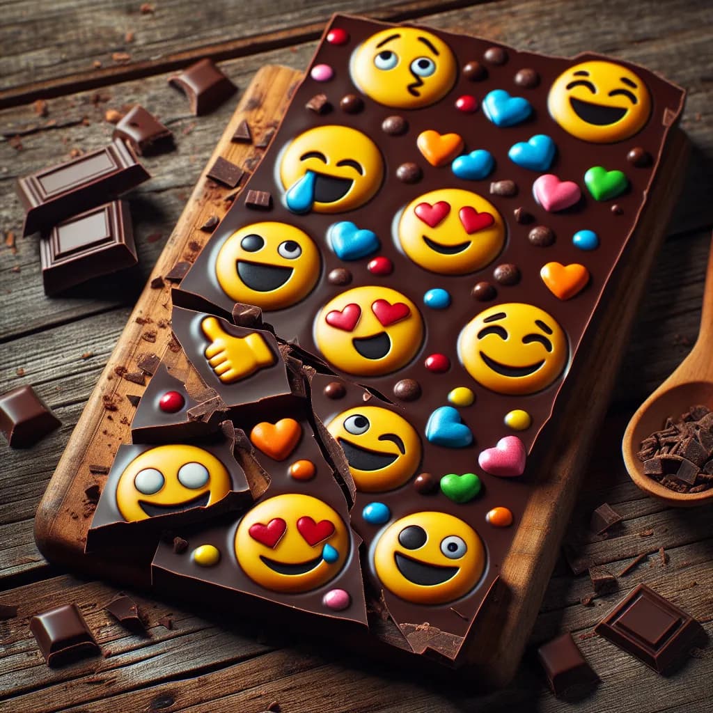 Emoji Chocolate Bark