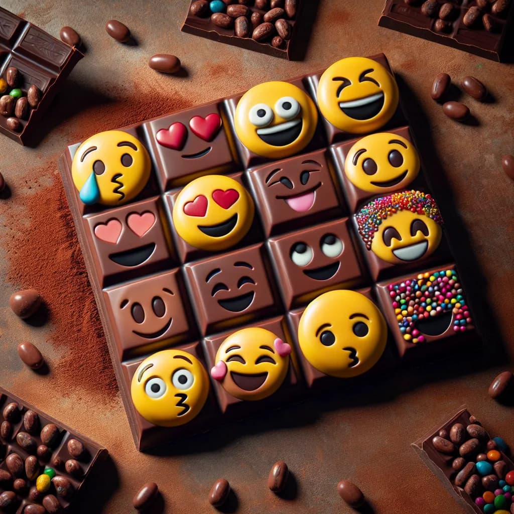 Emoji Chocolate Bars