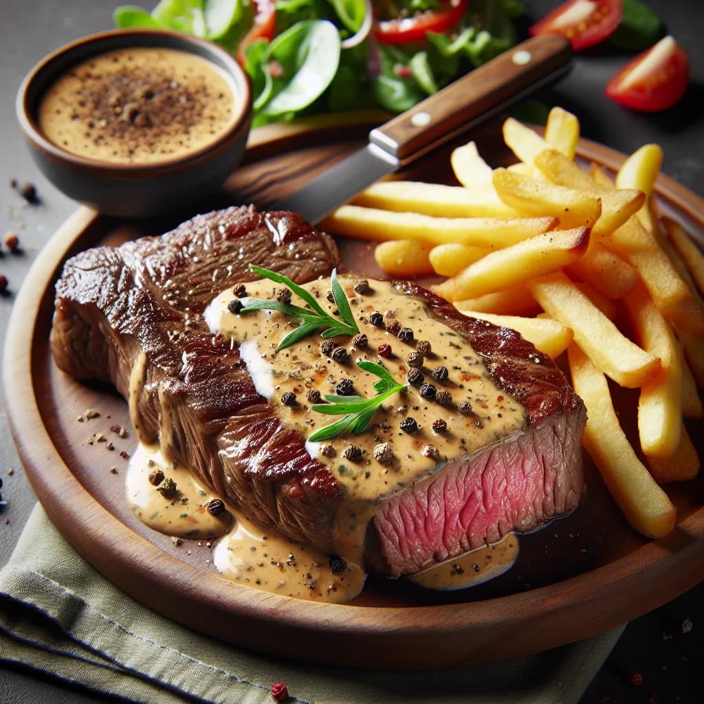 Entrecôte à la Sauce Poivre