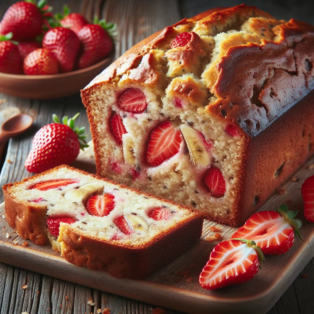 Erdbeer-Bananen-Brot