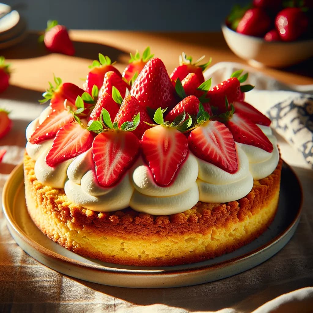 Erdbeerkuchen mit Mascarpone