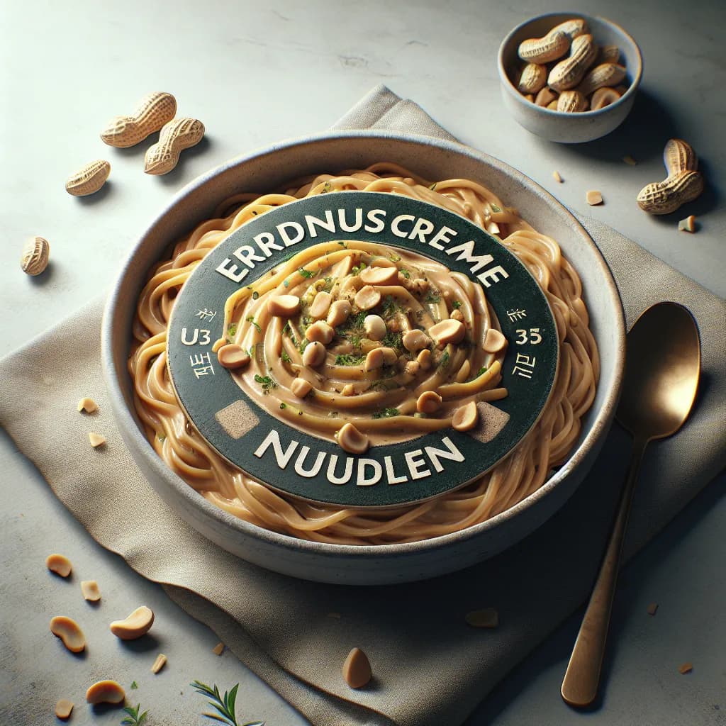 Erdnusscreme-Nudeln