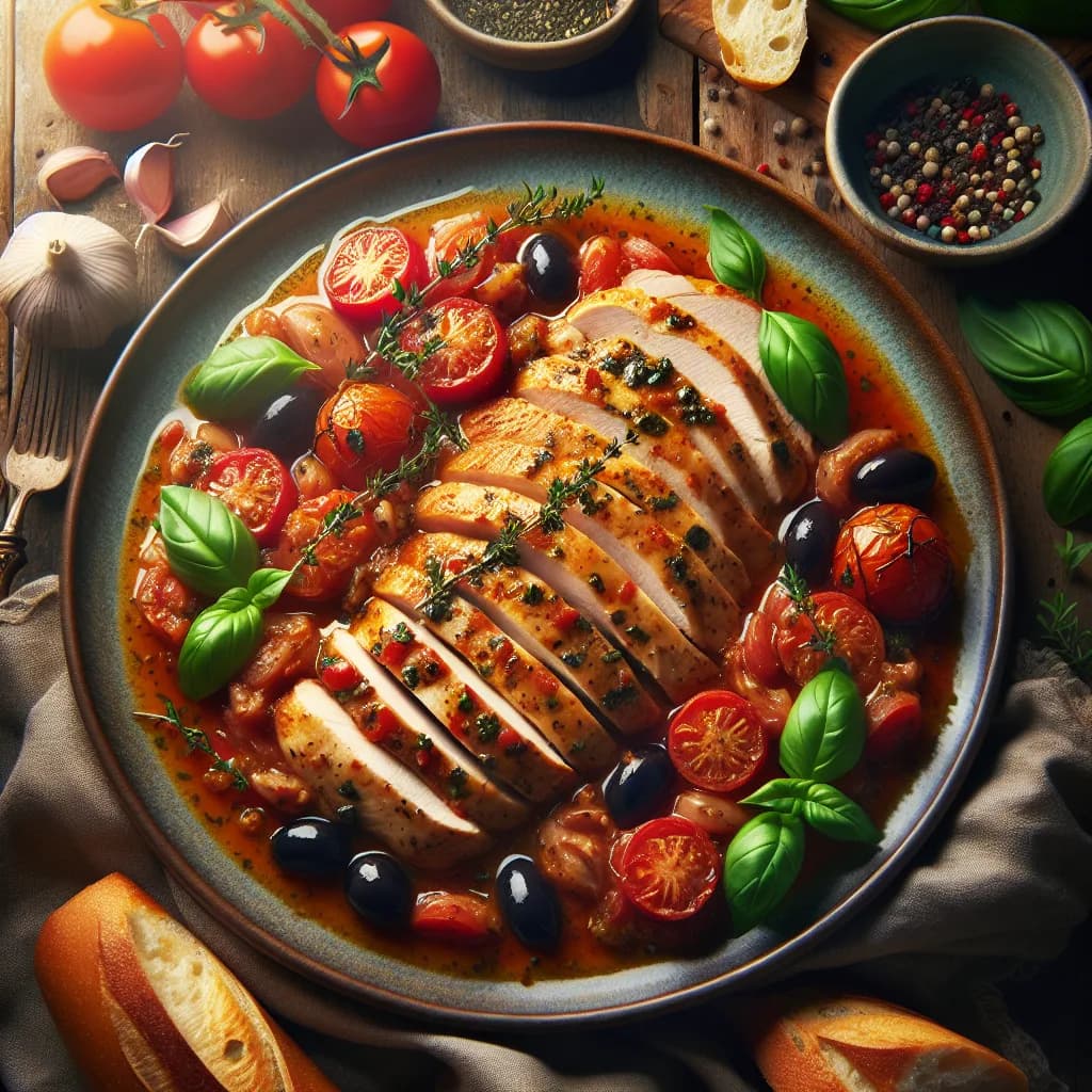 Escalope de Poulet à la Provençale