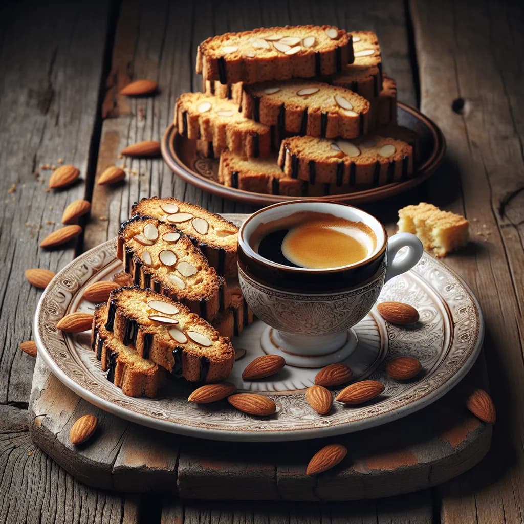Espresso Almond Biscotti