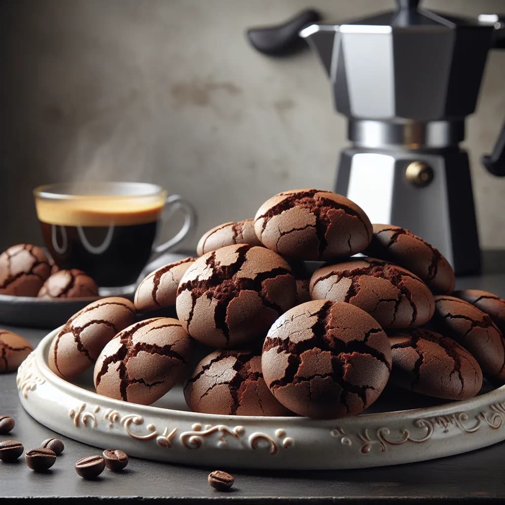 Espresso Shortbread Cookies