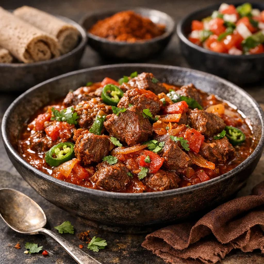 Ethiopian Berbere Beef & Tomato Tibs