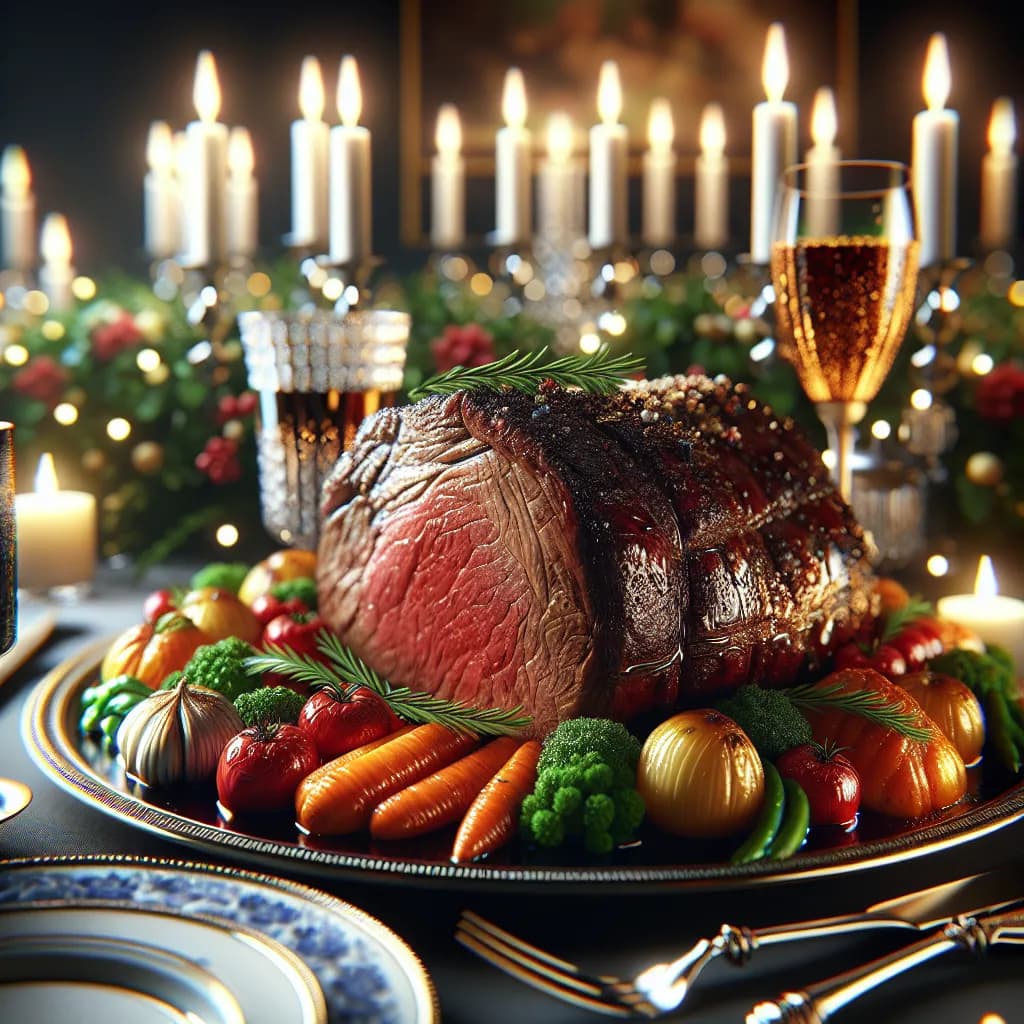 Festlicher Rinderbraten