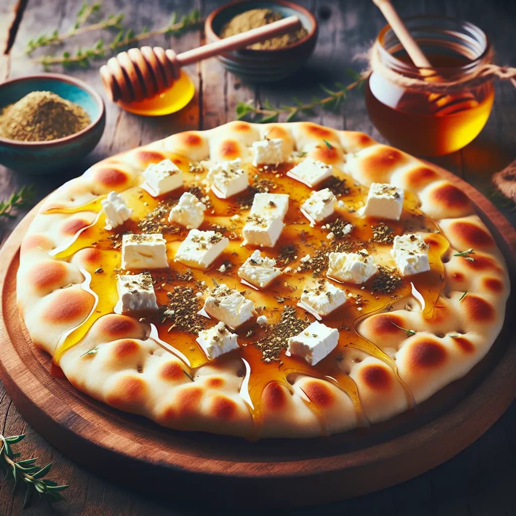 Feta and Honey Flatbread