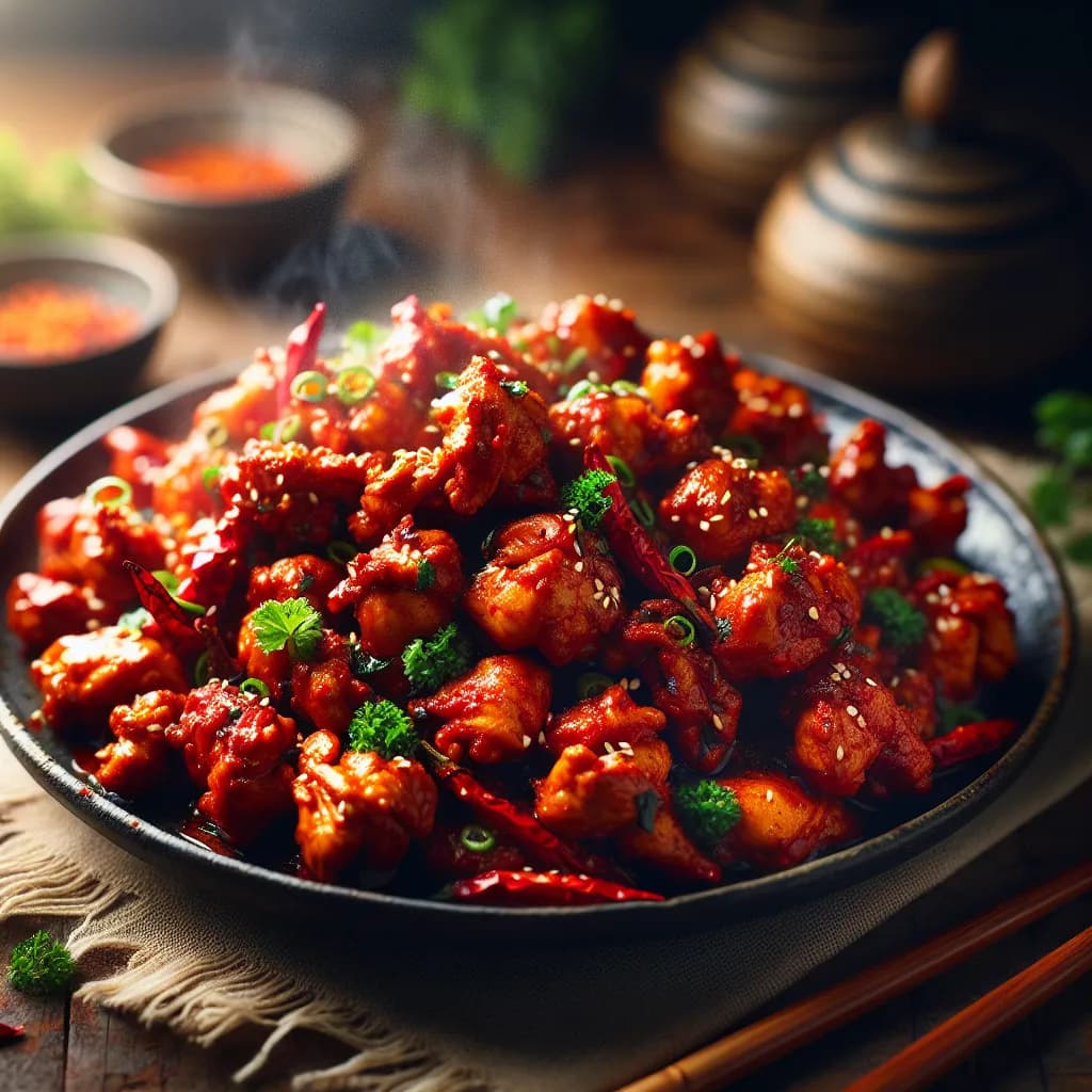 Fiery Chicken Dry Fry