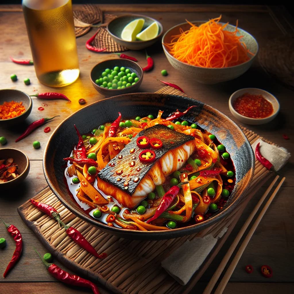 Fiery Fish Stir-Fry