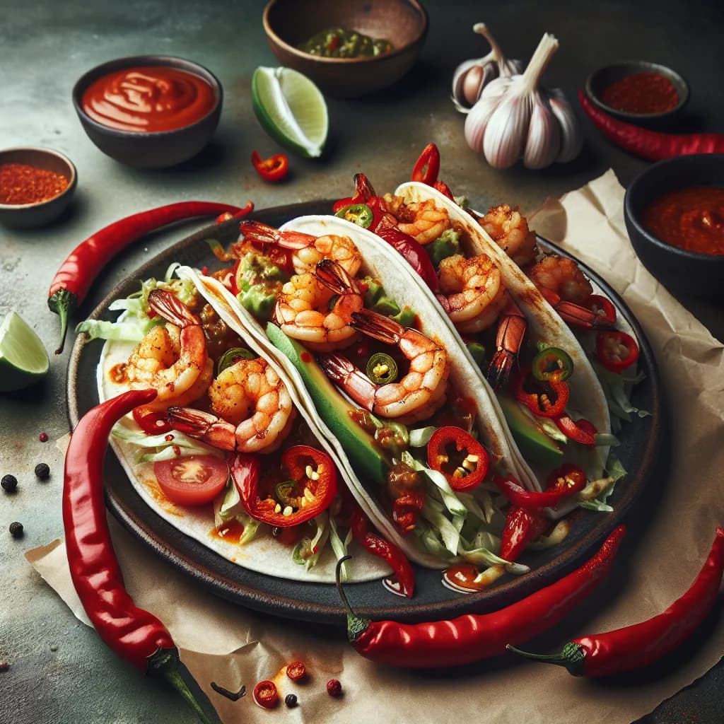 Fiery Scorpion Shrimp Tacos