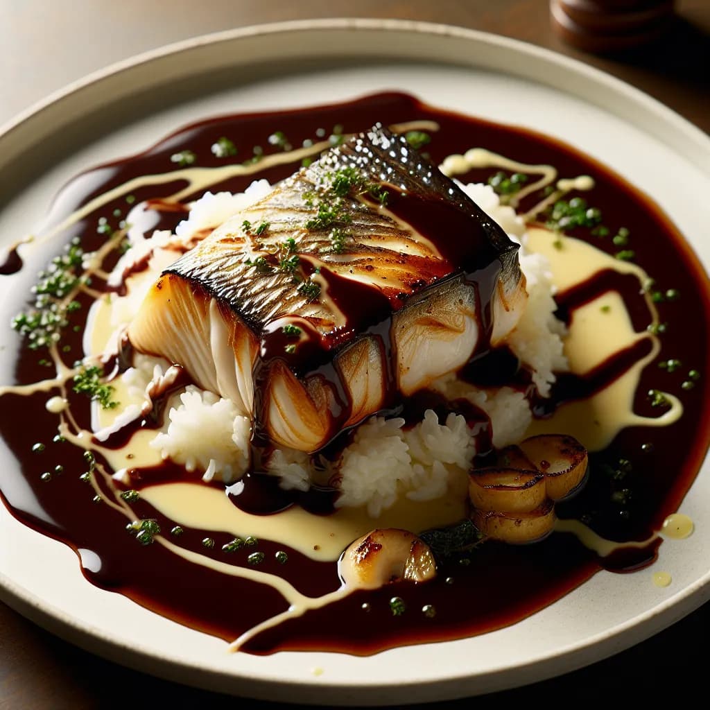 Fisch mit Schokoladensauce