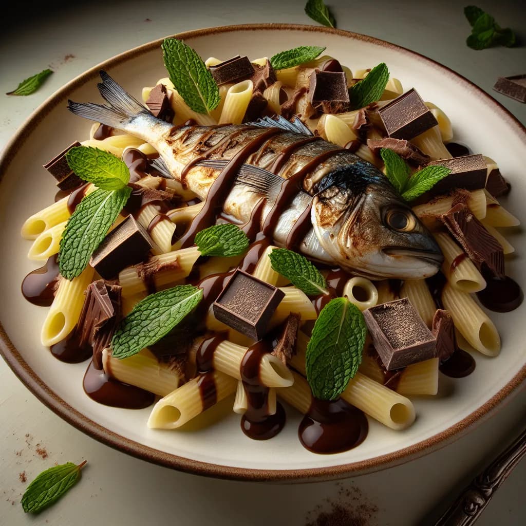 Fisch-Schokoladen-Pasta