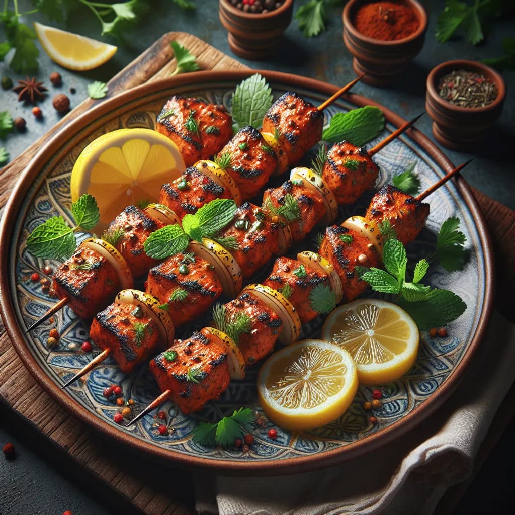 Fish Tikka Kabobs