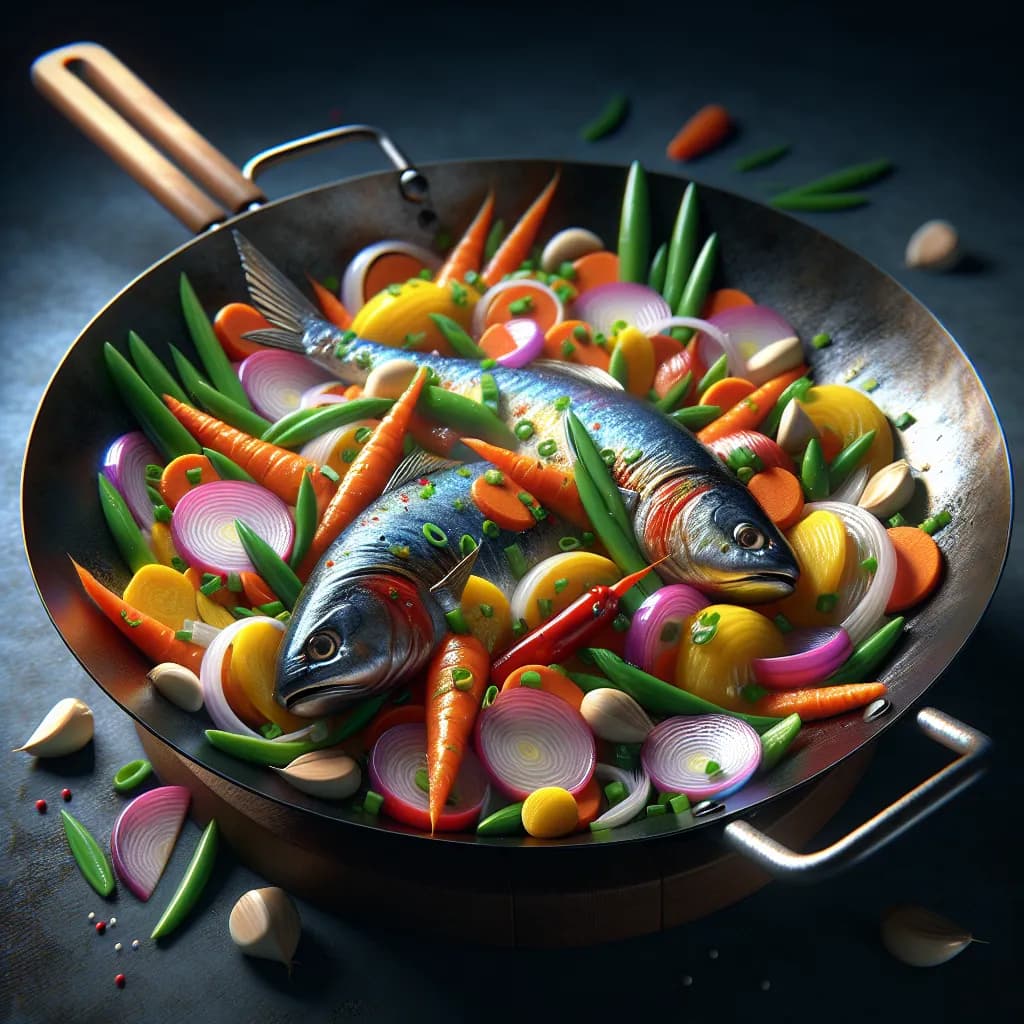 Fish and Vegetable Stir-Fry
