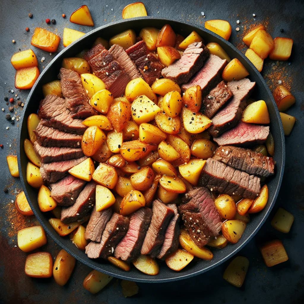 Fleisch-Kartoffel-Pfanne