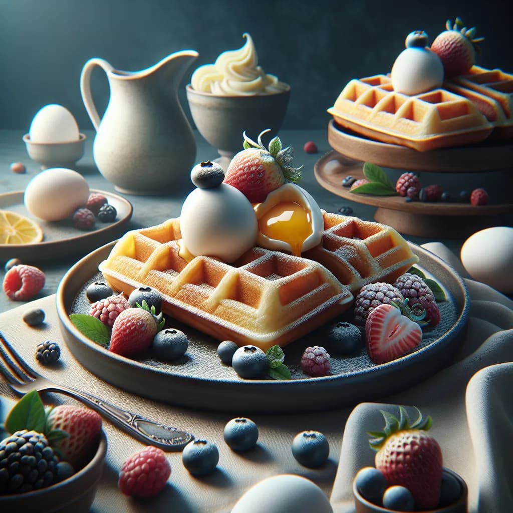 Fluffy Egg Waffles