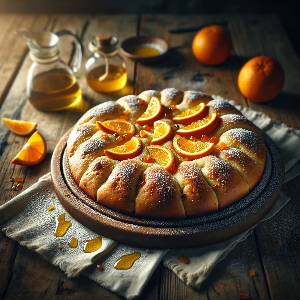 Focaccia Dolce all'Arancia