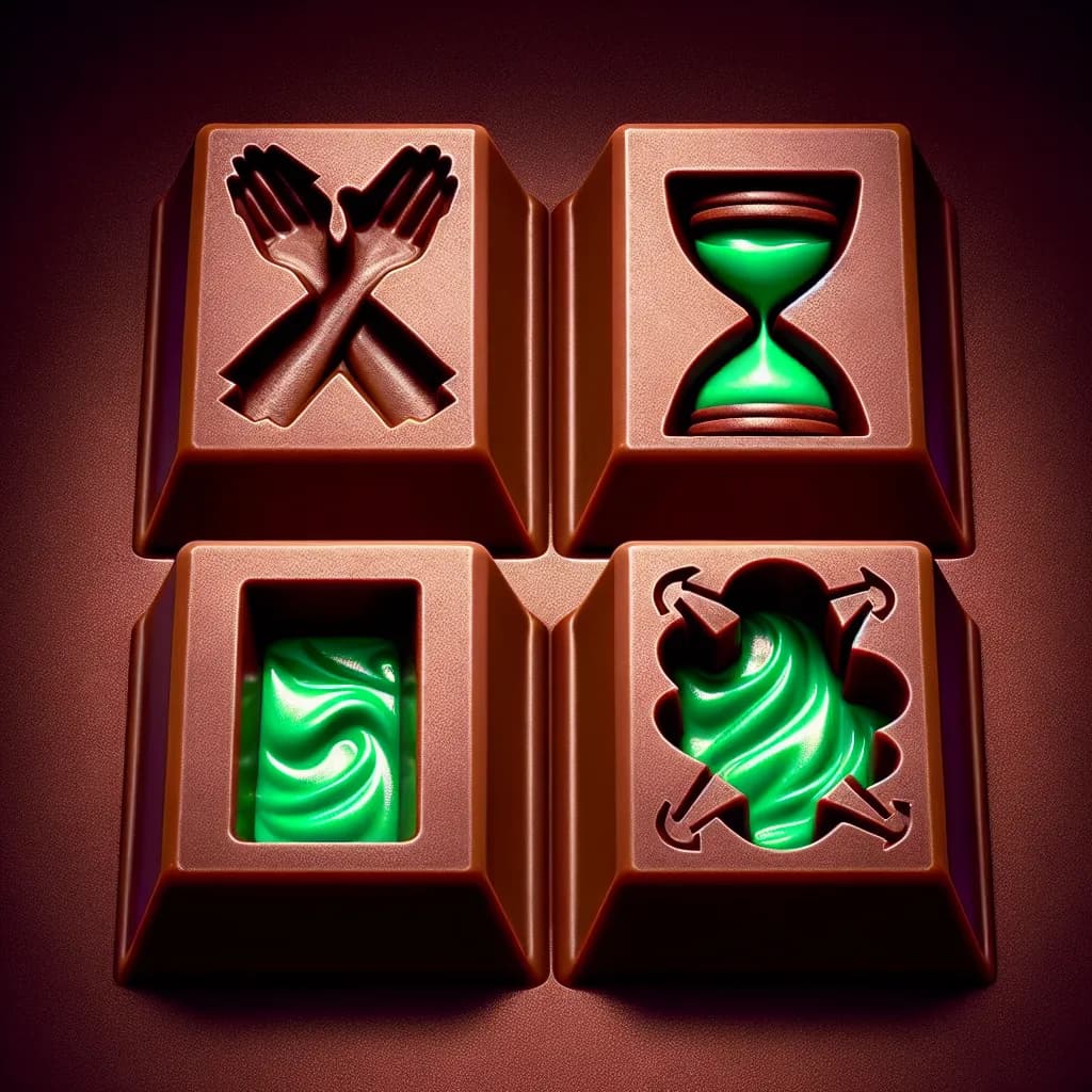 Four Arms Reboot Chocolate Bars with Omnitrix Filling
