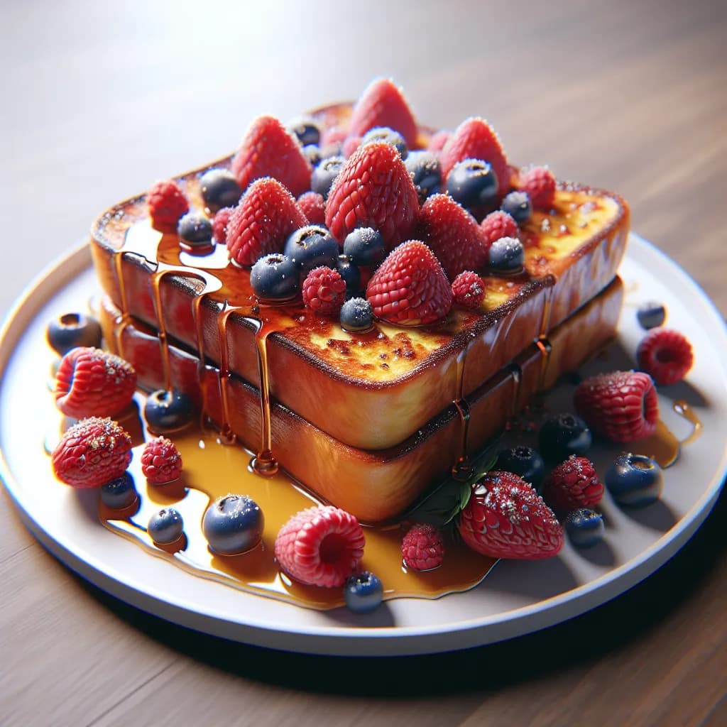 Französischer Toast mit Beeren