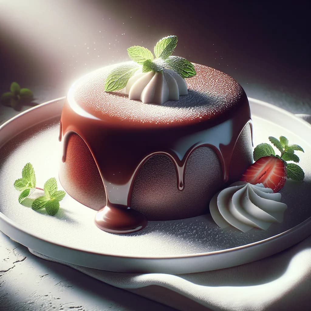 French Chocolate Fondant Cake