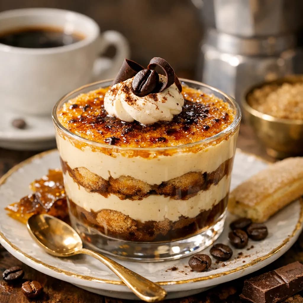 French Coffee Crème Brûlée Tiramisu
