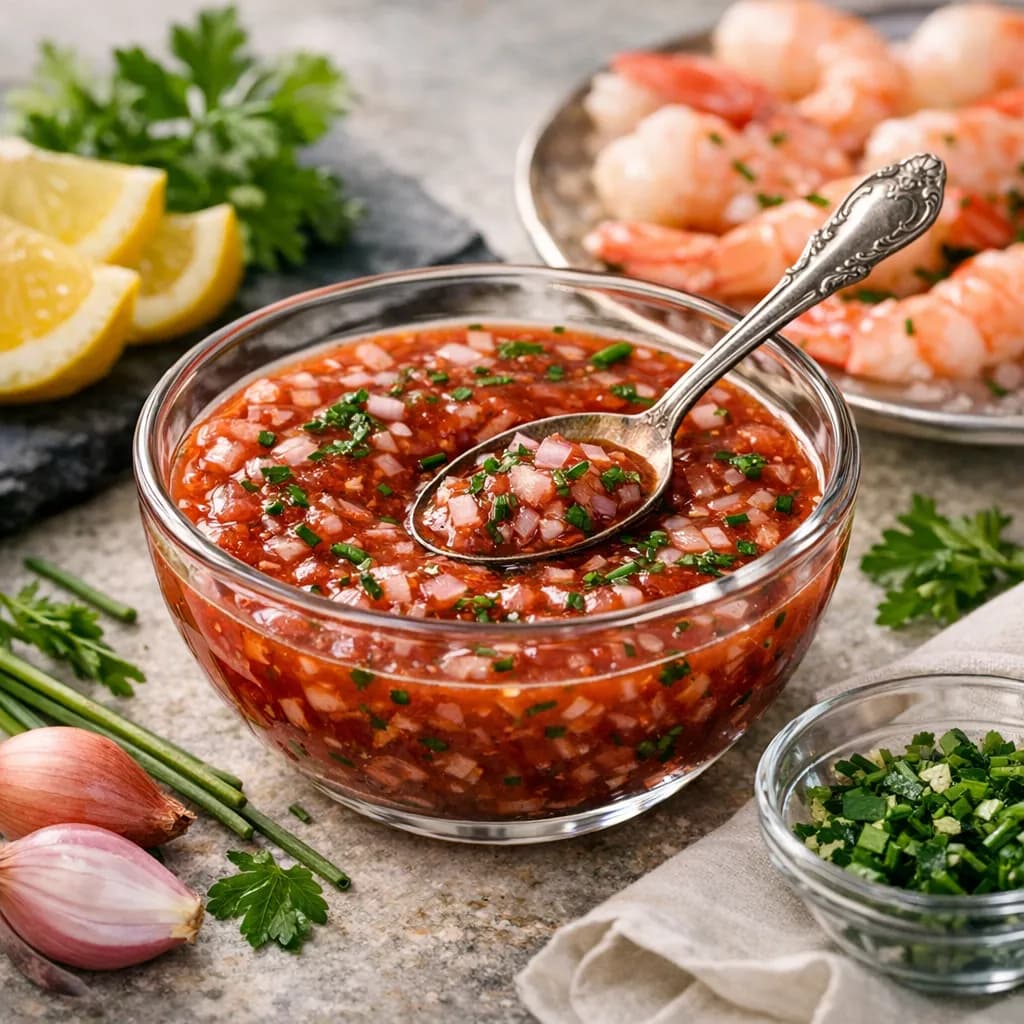 French Shallot and Herb Cocktail Sauce