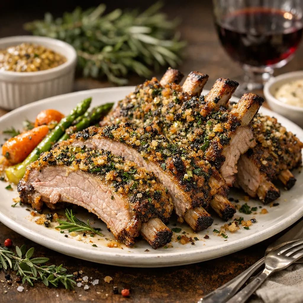 French Style Herb-Crusted Pork Ribs