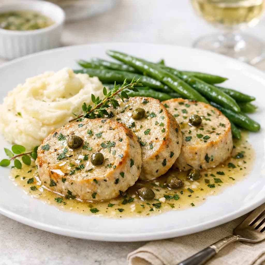 French Style Herbed Turkey Meatloaf Medallions