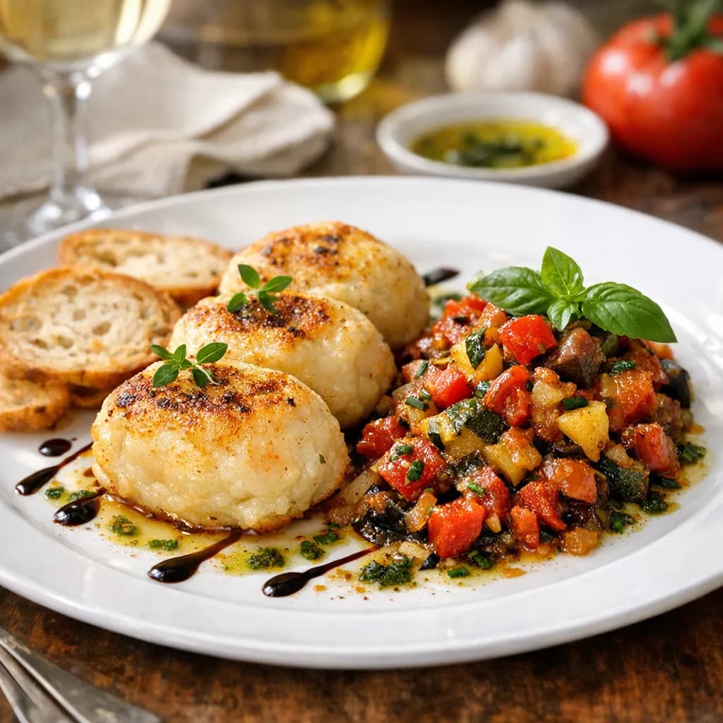 French Style Poi with Ratatouille Relish