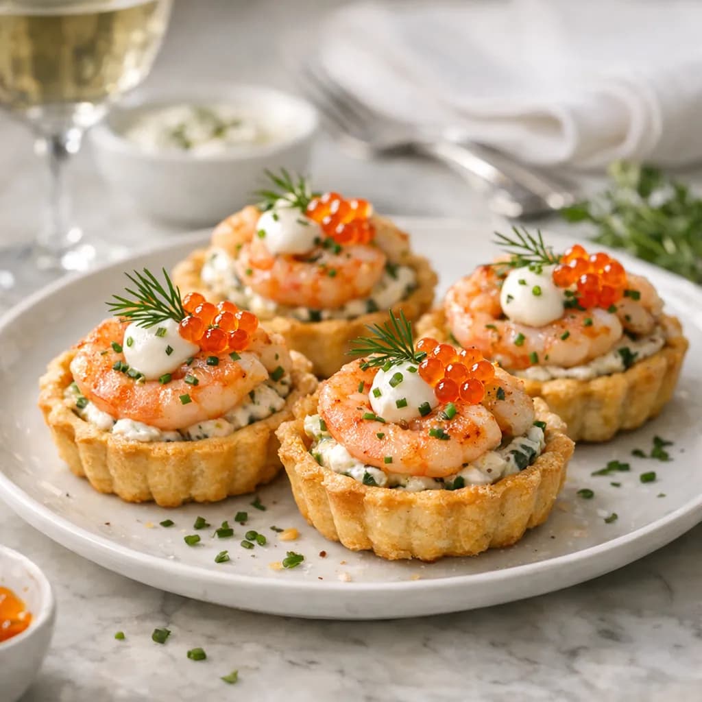 French-Style Shrimp Tartlets