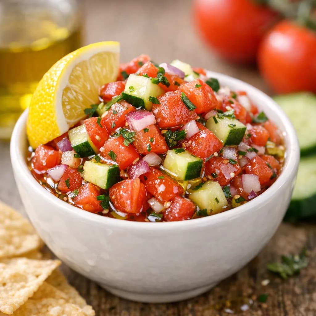 Fresh Tomato Cucumber Salsa