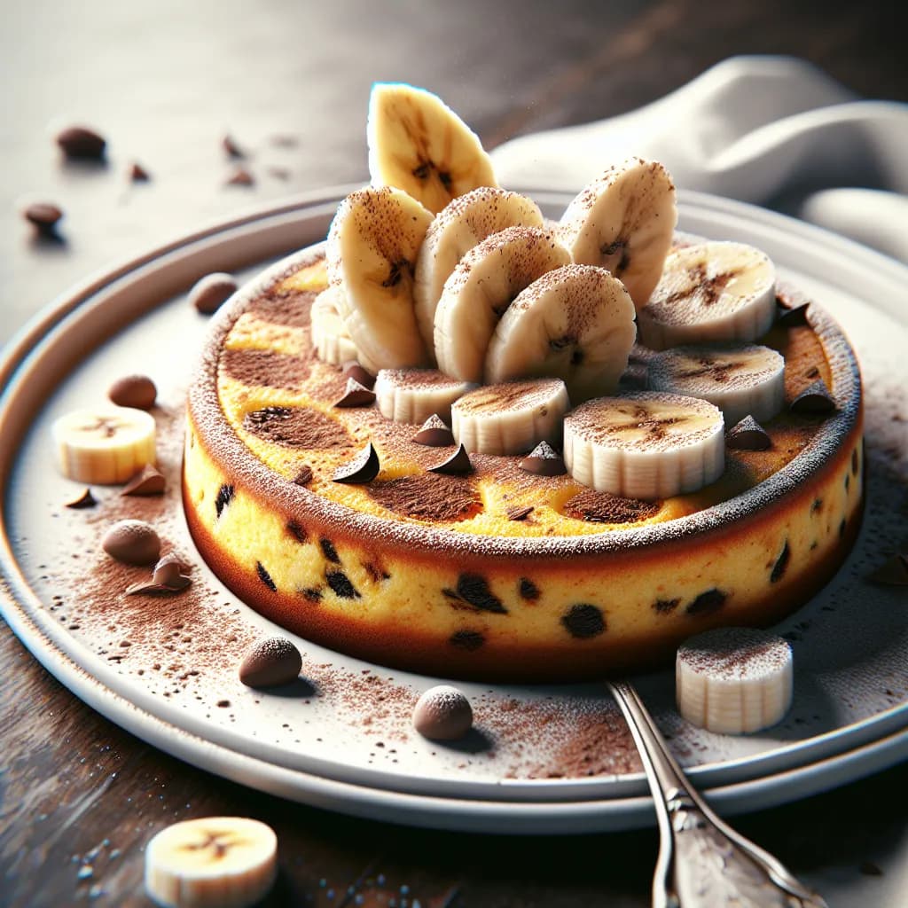 Frittata Dolce con Banane e Cacao